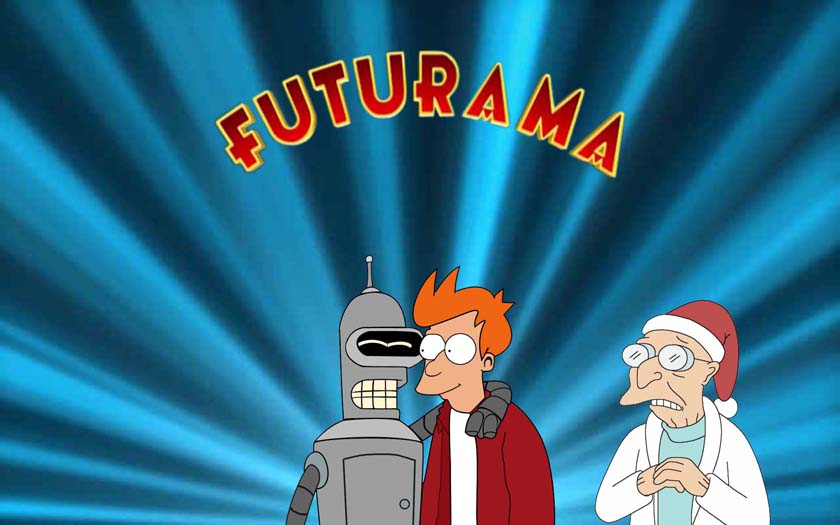 Bender, Fry & professor plus logo xmas bluebg.jpg